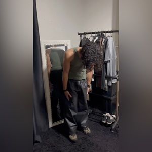 Black Baggy Waterproof Pants Unisex